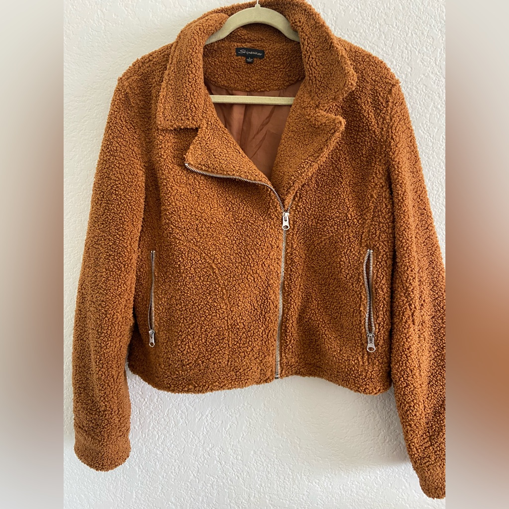 Crop Rust Jacket Size Medium